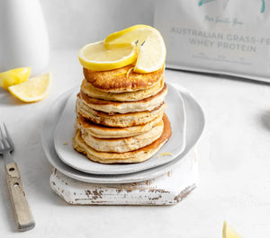 Vanilla-Lemon-Protein-Pancakes Australian Natural Protein Company