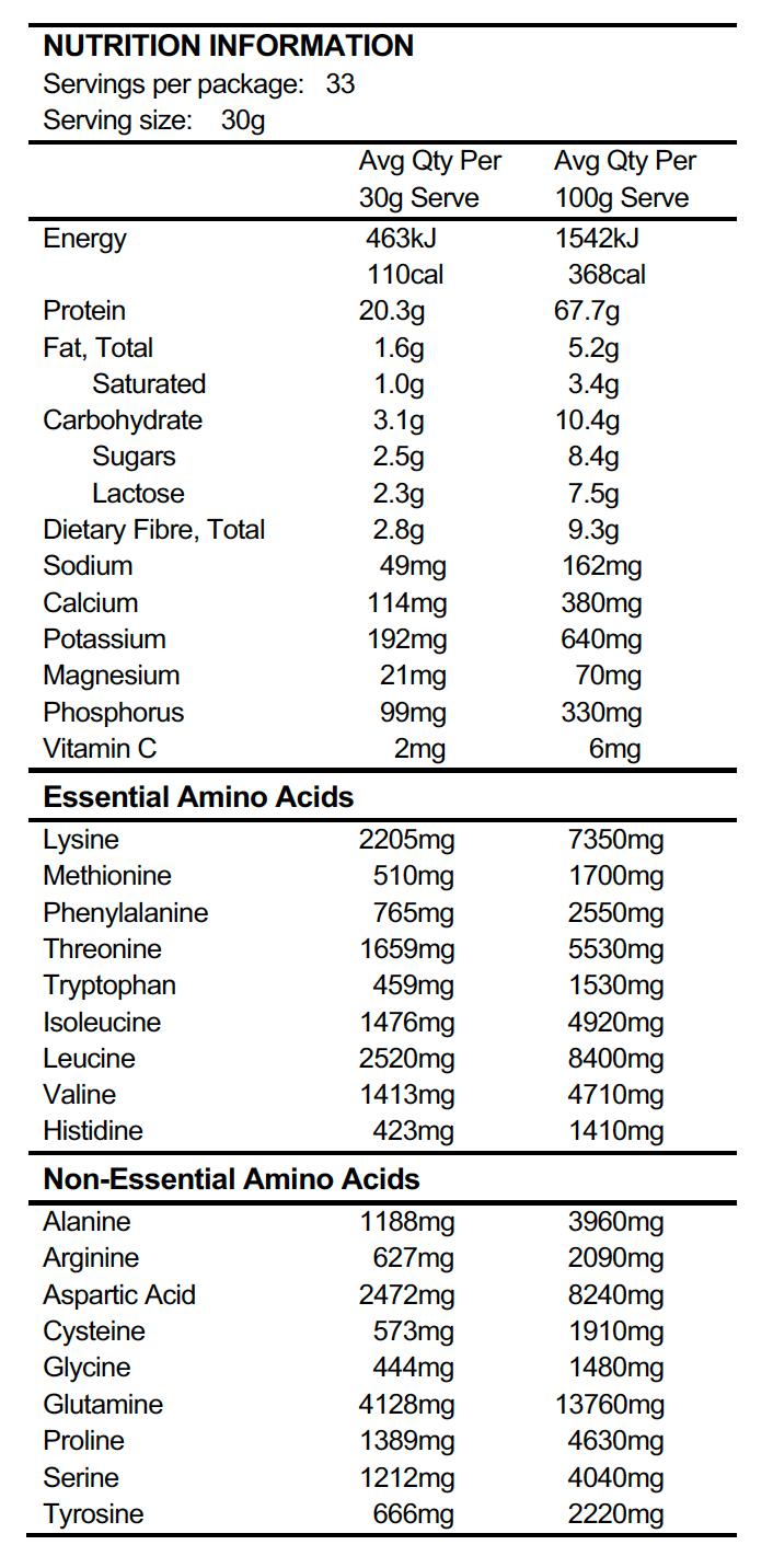 Organic Artisan Cocoa Grass Fed Whey Protein