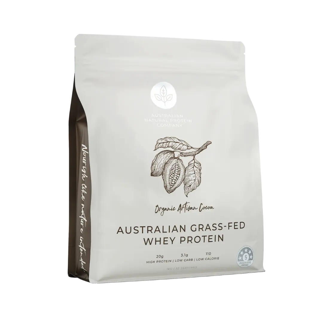 Organic Artisan Cocoa Whey Protein Australian Natural Protein Company